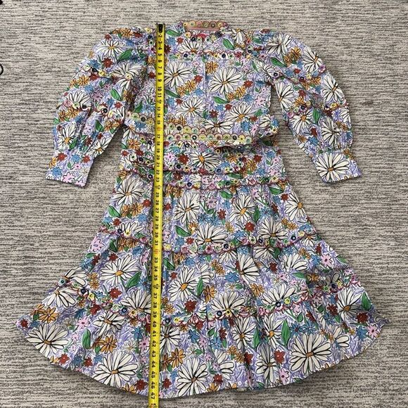 NWT Celia B Oliver MIDI Dress in Embroidered Floral Crayon XL - Picture 13 of 16